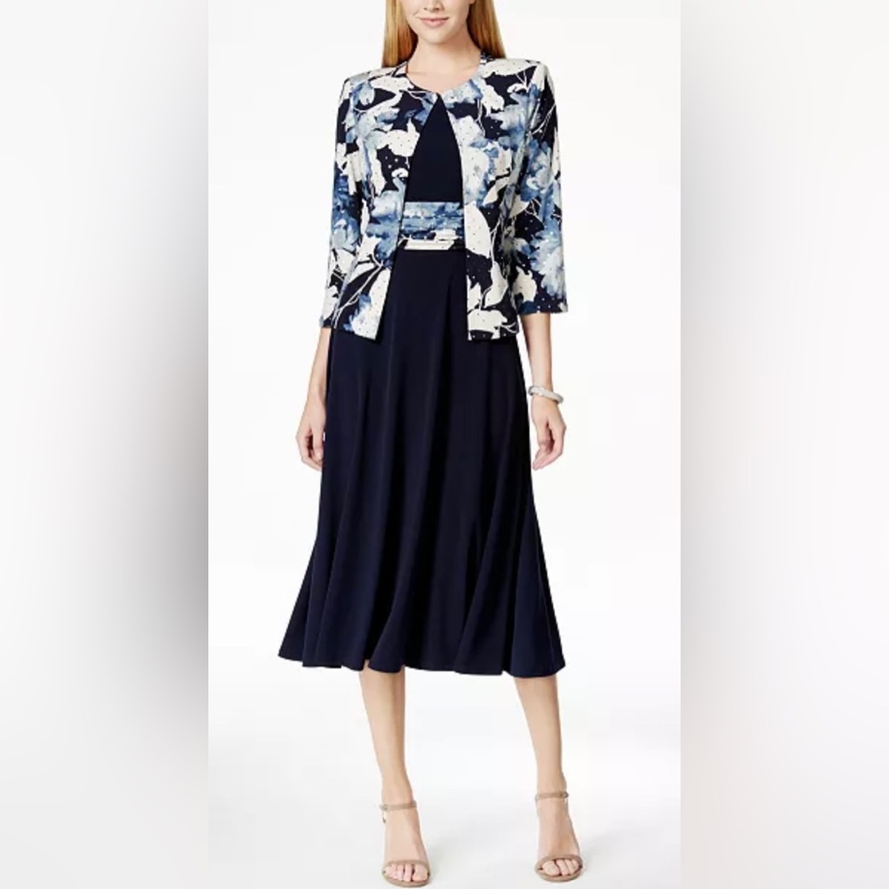Drapers and Damon’s Howard Floral-Print Sequin Jacket and Dress